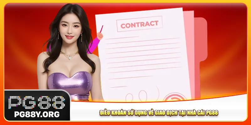 Điều khoản sử dụng về giao dịch tại nhà cái Pg88 Điều khoản sử dụng về giao dịch tại nhà cái Pg88