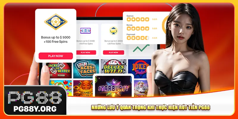 Những lưu ý quan trọng khi thực hiện rút tiền Pg88 Những lưu ý quan trọng khi thực hiện rút tiền Pg88